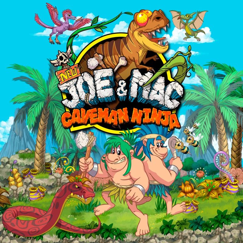 New Joe & Mac: Caveman Ninja box art for Playstation 4